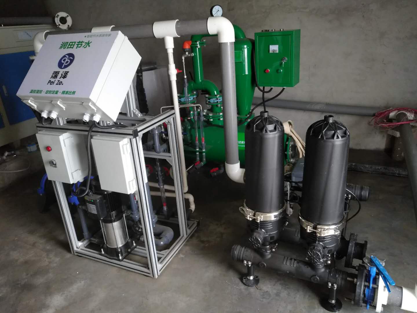 润田节水设备具体说明水肥一体机的实际应用，滴灌自动化灌溉
